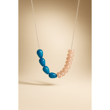 Colier din argint 925 cu jad | Unda - Default Title