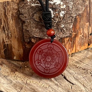 Colier pandantiv carneol | Metatron