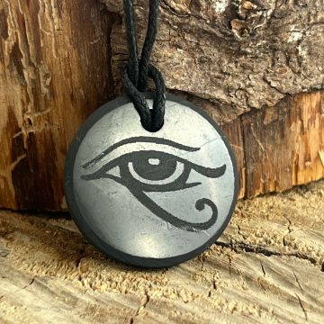 Colier pandantiv shungit | Ochiul lui Horus