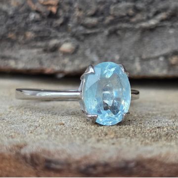 Inel acvamarin argint | Peace