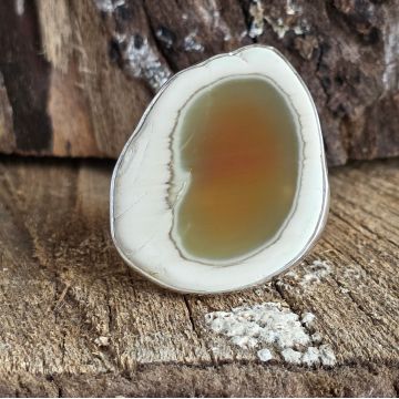 Inel jasp imperial argint | Model 2