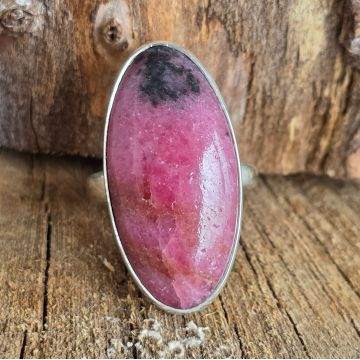 Inel rodonit argint  | Model 2