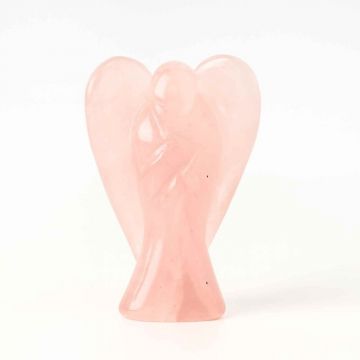 Ingeras din cuart roz 50-55 mm ,   Energie de iubire si protectie blanda