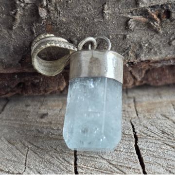 Pandantiv acvamarin argint model 2