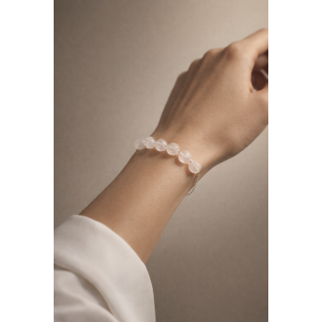 Brațarǎ din argint 925 cu jad | Sara - Default Title