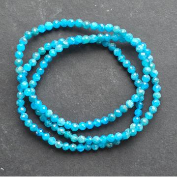 Brățară fațetată apatit 4 mm