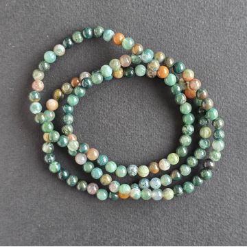 Bratara agat indian sfere 4-5 mm