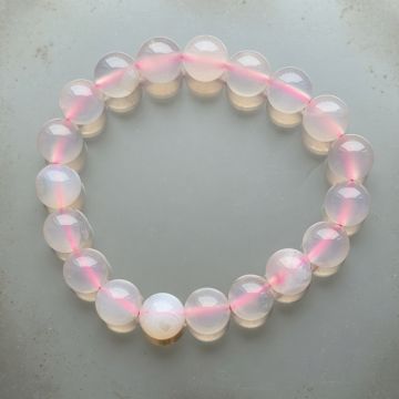 Bratara calcedonie roz 10 mm