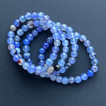 Bratara copii fatetata jad albastru deschis SKY