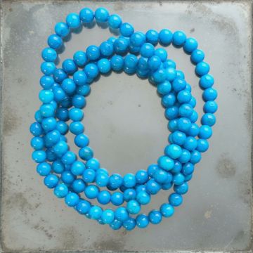 Bratara copii howlit albastru 4 mm