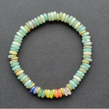 Bratara discuri amazonit | 7 chakre