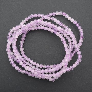 Bratara fatetata ametist lavanda 3-4 mm