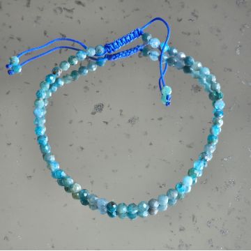 Bratara fatetata apatit 3 mm snur reglabil