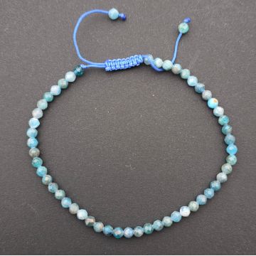 Bratara fatetata apatit 3 mm snur reglabil