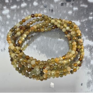 Bratara fatetata granat grosular 4 mm