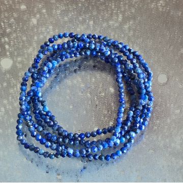 Bratara fatetata lapis lazuli 3-4 mm