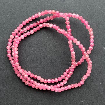 Bratara fatetata rubelit 3 mm