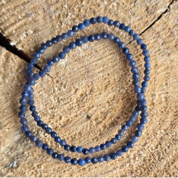 Bratara fatetata safir 3 mm