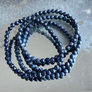 Bratara fatetata safir 5 mm