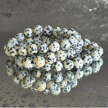 Bratara jasp dalmatian 10-11 mm