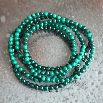 Bratara malachit 4 mm