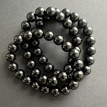 Bratara obsidian negru 10 mm