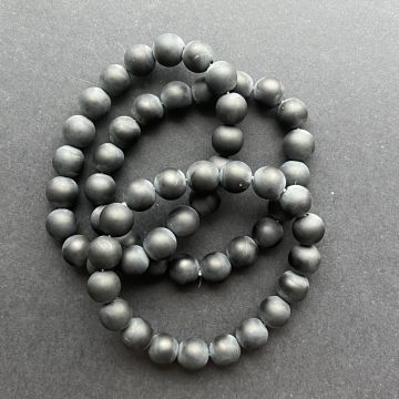 Bratara onix negru mat 10-11 mm