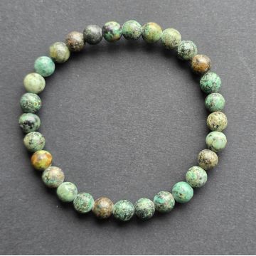 Bratara turcoaz african sfere 6-7 mm