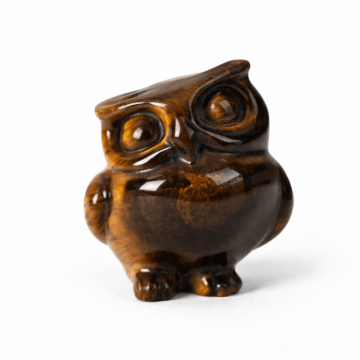 Bufnita Intelepciunii din Ochi de Tigru ,   Claritate Mentala si Protectie Spirituala