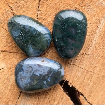Cabochon agat padure rulat