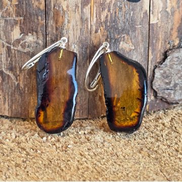 Cercei argint cu chihlimbar Amber35