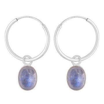 Cercei argint piatra lunii | Marquise