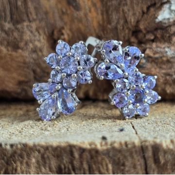 Cercei argint tanzanit | Celeste