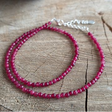 Colier agat burgundy Passion#186