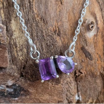 Colier argint ametist | DUO