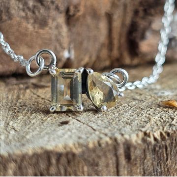 Colier argint citrin | DUO