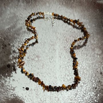 Colier chipsuri ochi de tigru