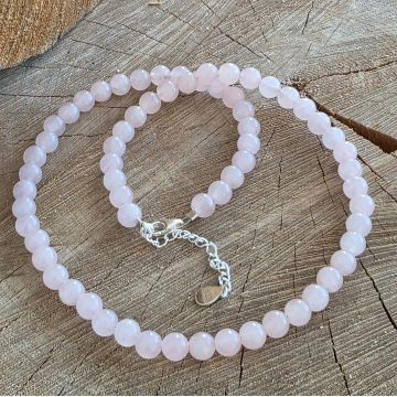 Colier cuart roz Love #218