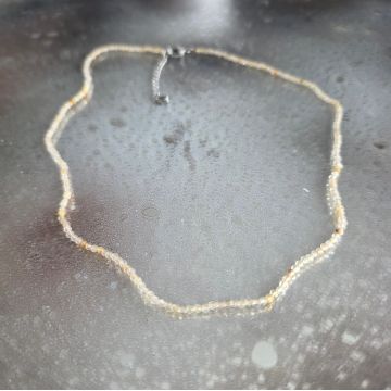 Colier cuart rutiliat sfere 2-3 mm