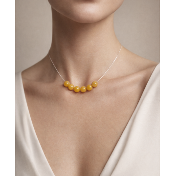 Colier din argint 925 cu jad | Calida - Default Title