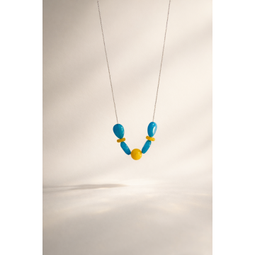 Colier din argint 925 cu jad | Solaris - Default Title