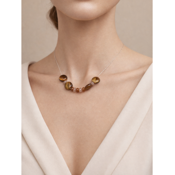 Colier din argint 925 cu jad | Thalassa - Default Title