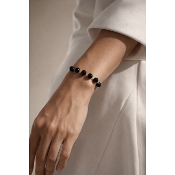 Colier din argint 925 cu onix | Nox - Default Title