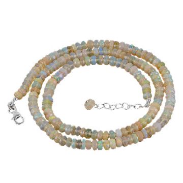 Colier discuri opal etiopian