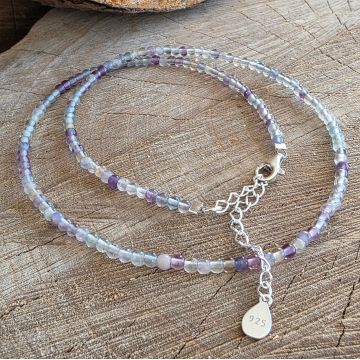 Colier fluorit curcubeu Rainbow#213