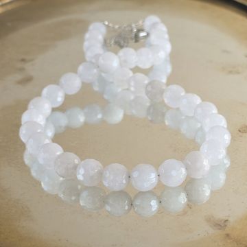 Colier jad alb Purity #243