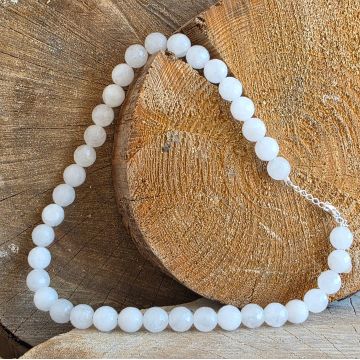 Colier jad alb Purity #243