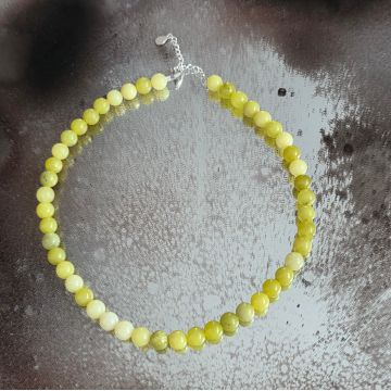 Colier jad galben Nature #156