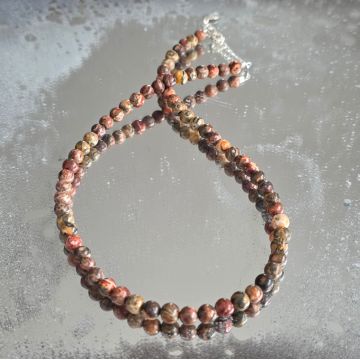 Colier jasp leopard Earth #140