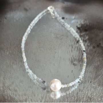 Colier labradorit Aura #149